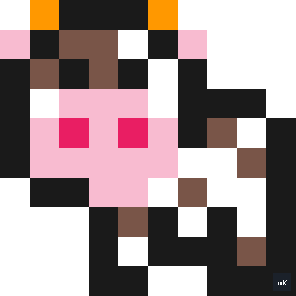 Dyktando graficzne «Krowa» - siatka 10×10, kodowanka pixel art do druku za darmo