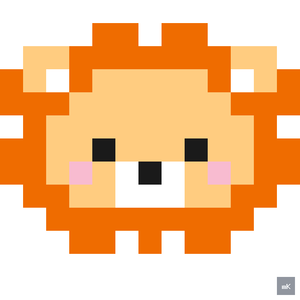 Dyktando graficzne «Lew» - siatka 13×13, kodowanka pixel art do druku za darmo