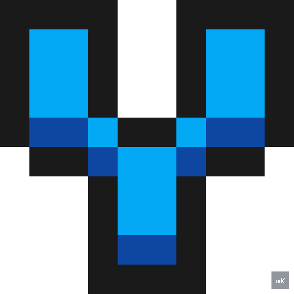 Dyktando graficzne «Litera Y» - siatka 10×10, kodowanka pixel art do druku za darmo