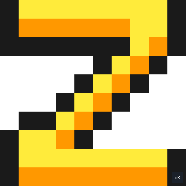 Dyktando graficzne «Litera Z» - siatka 10×10, kodowanka pixel art do druku za darmo