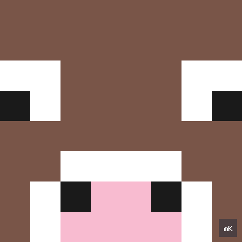 Dyktando graficzne «Minecraft Krowa» - siatka 8×8, kodowanka pixel art do druku za darmo