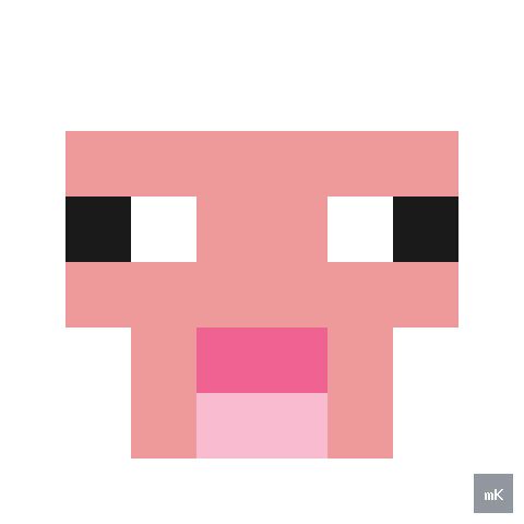 Dyktando graficzne «Minecraft Owca» - siatka 8×8, kodowanka pixel art do druku za darmo