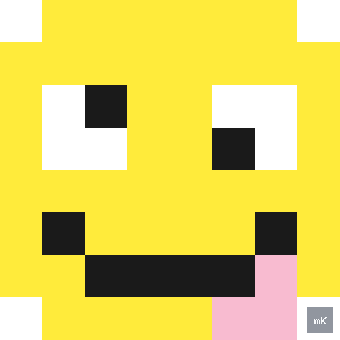 Dyktando graficzne «Pixel Face» - siatka 8×8, kodowanka pixel art do druku za darmo